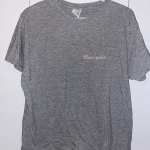 Brandy Melville Grey New York T-shirt